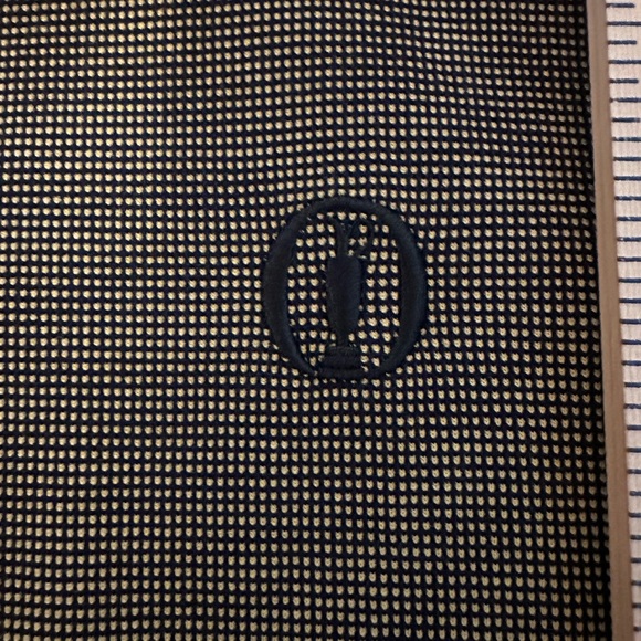 Open Championship Polo Large Brown With Carnoustie Embroidered Sleeve Logo - Picture 6 of 8